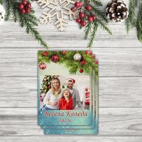 Коледни магнити със снимка (Варинат 2)