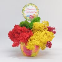 Великденска кашпа със скандинавски мъх